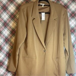 Maurices NWT Camel Brown Single-Button Blazer